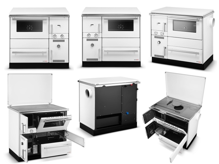 ALFA TERM 20 Kolenkachel Wit met Watermantel - 22.9 kW