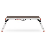 Werkplatform 125x45 cm - aluminium - 2,48 m - max. 150 kg