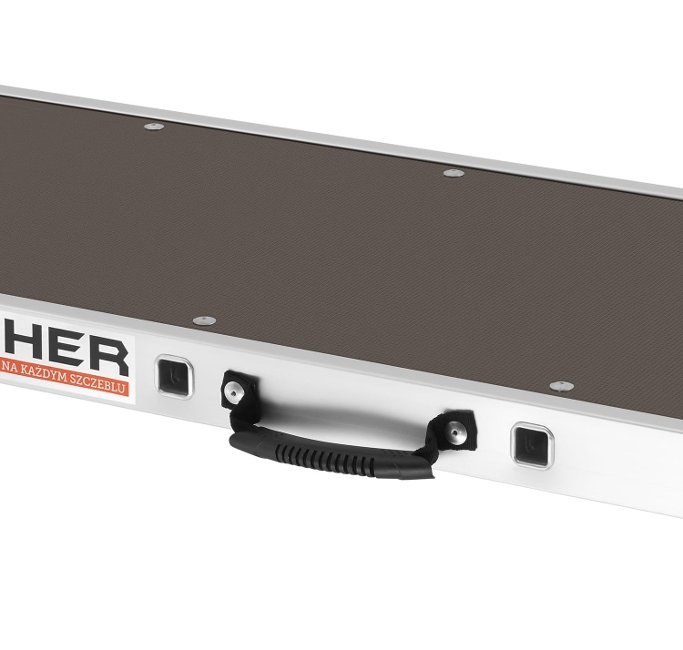 Werkplatform 125x45 cm - aluminium - 2,48 m - max. 150 kg