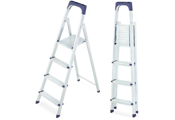 Huishoudtrap - 4 treden -  2,83 m werkhoogte - tot 125 kg