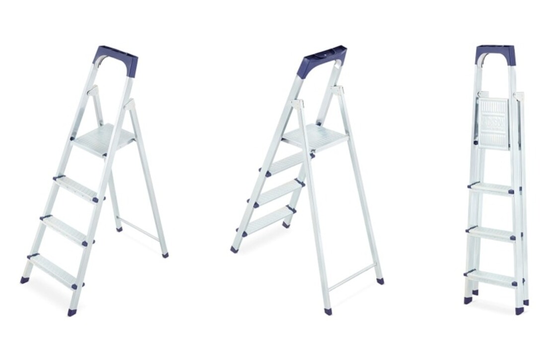 Huishoudtrap - 4 treden -  2,83 m werkhoogte - tot 125 kg