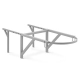 Stortkoker - met draagconstructie - 8 m - Ø 60-41 cm - zwart