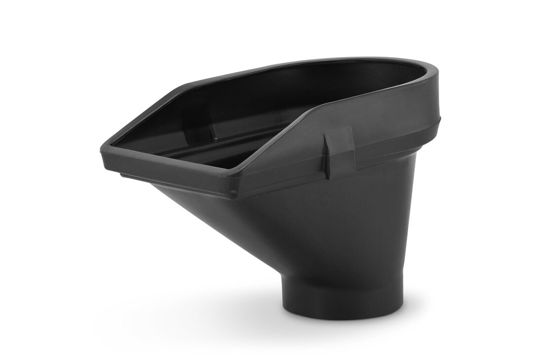 Stortkoker - met draagconstructie - 8 m - Ø 60-41 cm - zwart