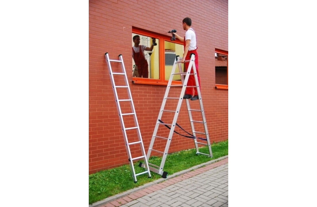 Universele Aluminium Ladder 3x7 HIGHER Eco + Tas