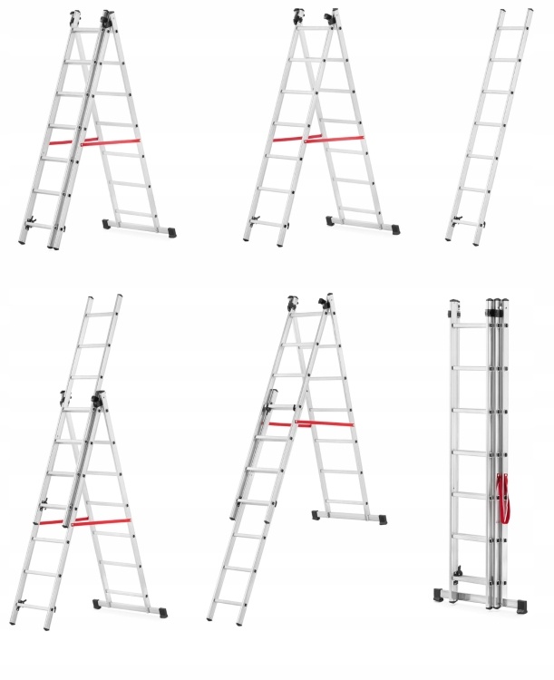 Universele Aluminium Ladder 3x7 HIGHER Eco + Tas