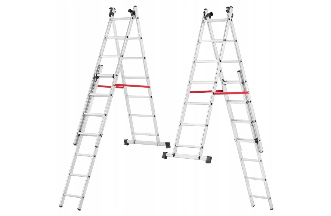 Universele Aluminium Ladder 3x7 HIGHER Eco + Tas