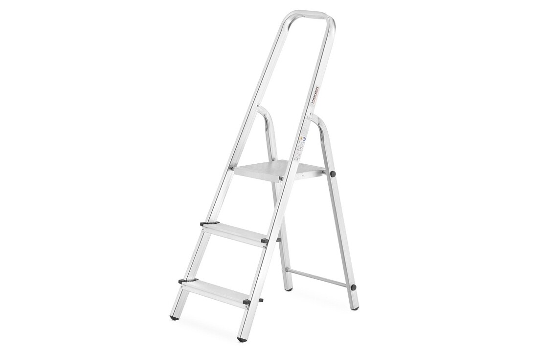 HIGHER Aluminium Huishoudladder 3-traps - 2,55m