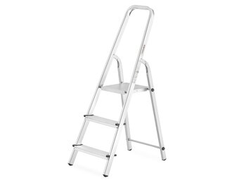 HIGHER Aluminium Huishoudladder 3-traps - 2,55m