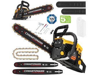 SchwartZmann Benzine Kettingzaag 5.8 PK - Euro 5 - TUV Gecertificeerd
