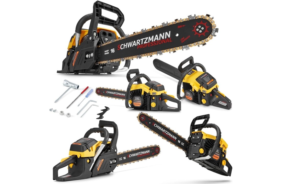 Benzine kettingzaag 5,8 pk - 54 cc - inclusief accessoires