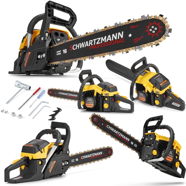 Benzine kettingzaag 5,8 pk - 54 cc - inclusief accessoires