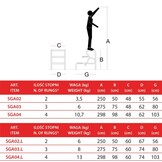 Aluminium trapladder FARAONE SGA03 - 3 treden