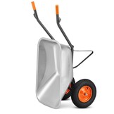 Kruiwagen HIGHER Koleba Dubbele Wielen 140L 380kg Verzinkt