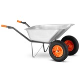 Kruiwagen 140L - met 2 wielen - gegalvaniseerd - tot 380 kg