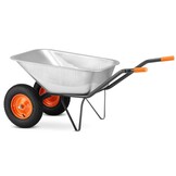 Kruiwagen HIGHER Koleba Dubbele Wielen 140L 380kg Verzinkt