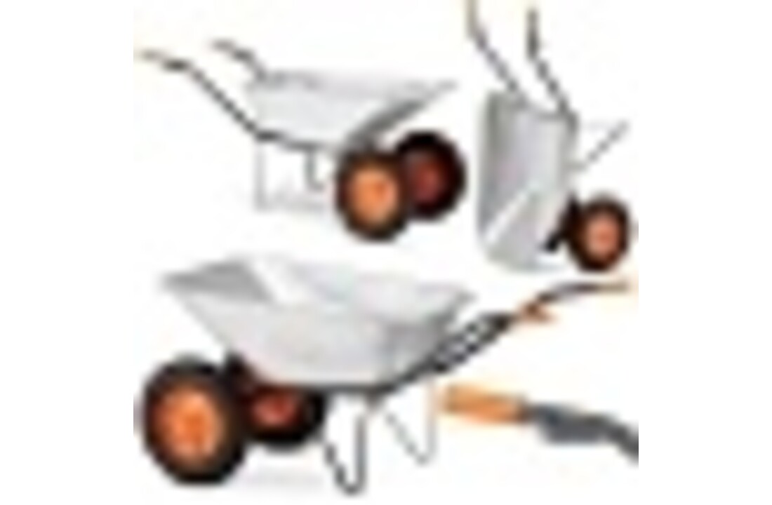 Kruiwagen HIGHER Koleba Dubbele Wielen 140L 380kg Verzinkt