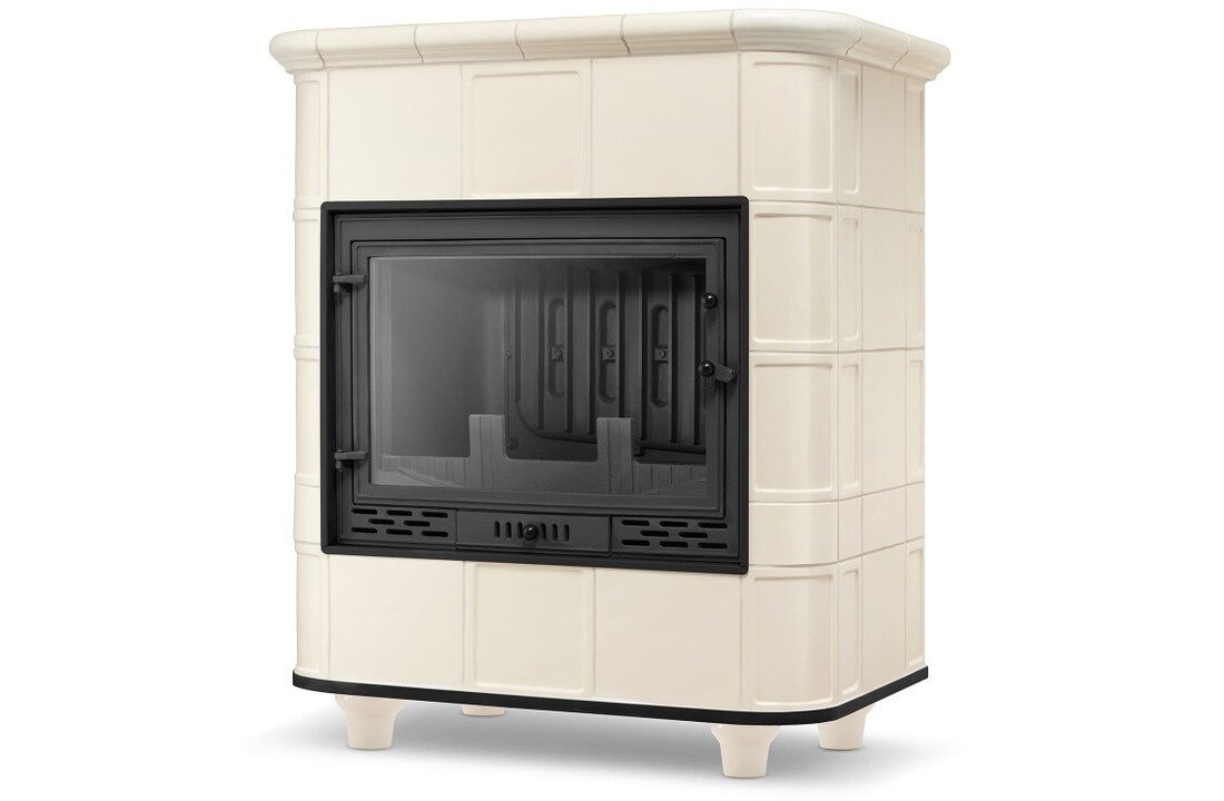 CV houtkachel met watermantel - 16.2kW - Torbsberg - beige