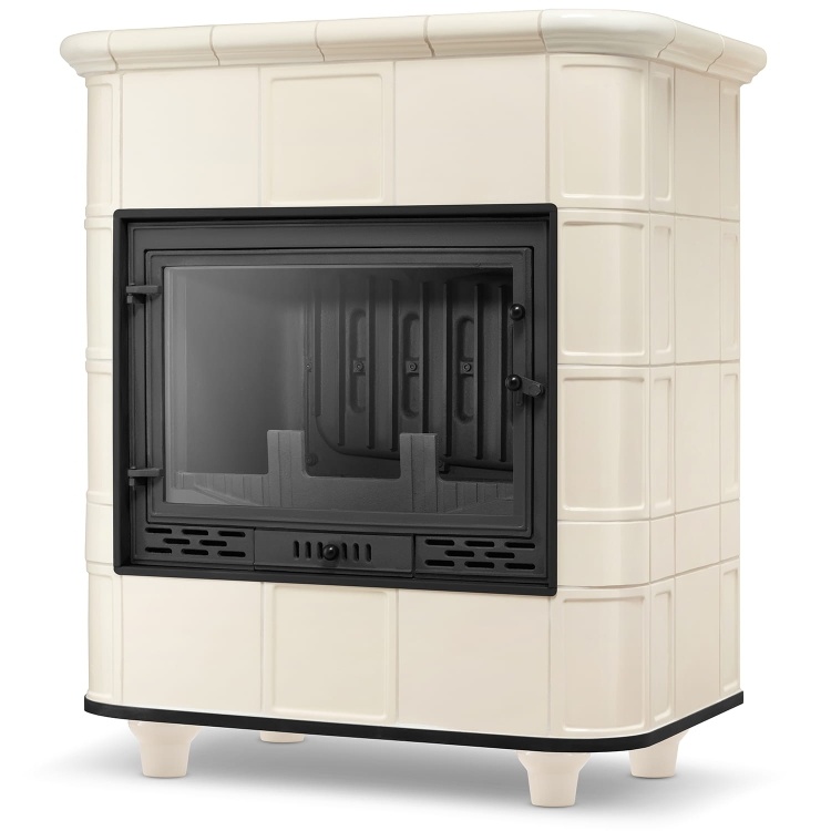 CV houtkachel met watermantel - 16.2kW - Torbsberg - beige