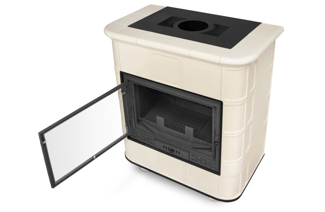 CV houtkachel met watermantel - 16.2kW - Torbsberg - beige