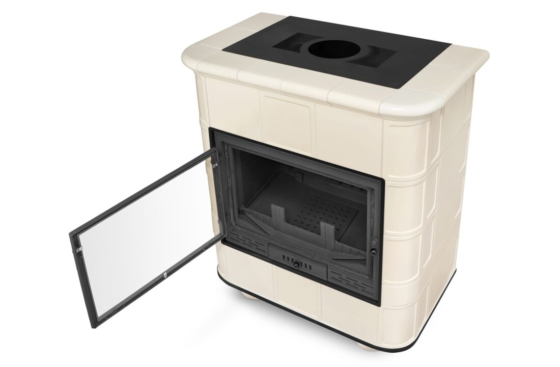 CV houtkachel met watermantel - 16.2kW - Torbsberg - beige