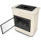 CV houtkachel met watermantel - 16.2kW - Torbsberg - beige