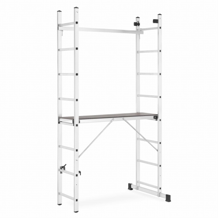 HIGHER Aluminium Steiger / Werkplatform 2x8 met Antislip Platform