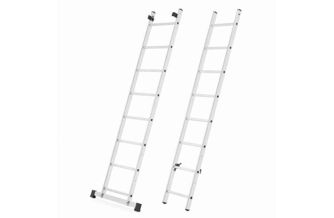 HIGHER Aluminium Steiger / Werkplatform 2x8 met Antislip Platform