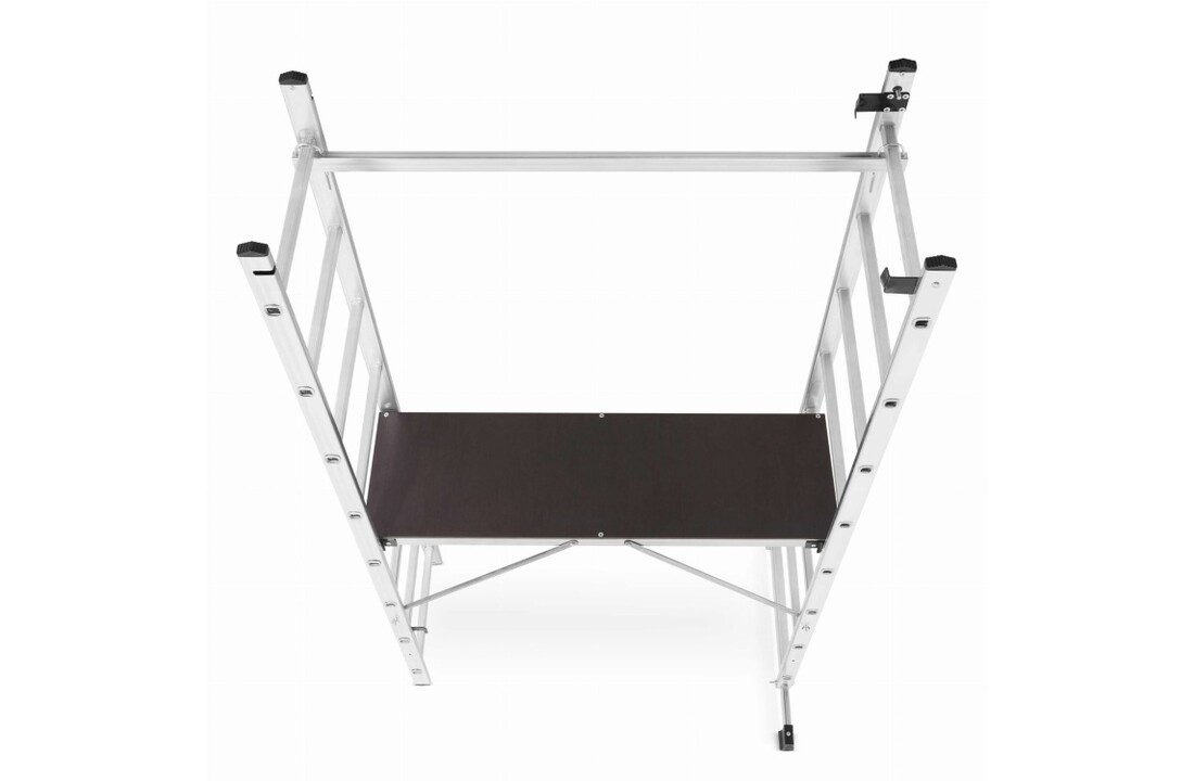 HIGHER Aluminium Steiger / Werkplatform 2x8 met Antislip Platform