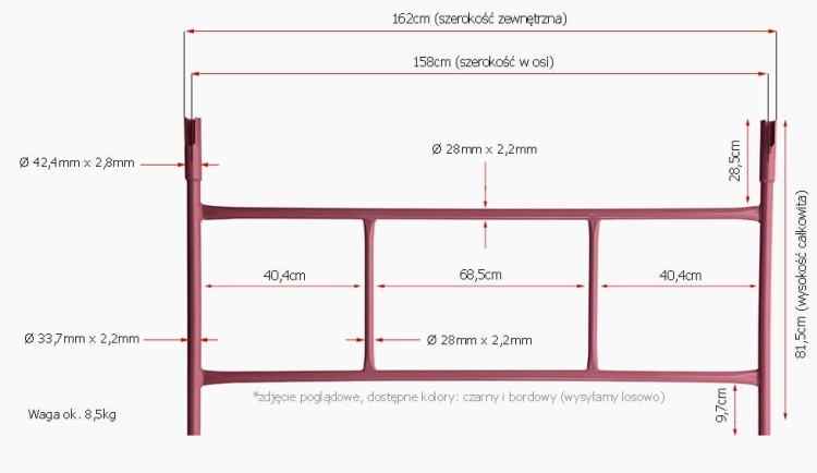 Warschau Steiger Frame Set 4 Stuks - Geschilderd