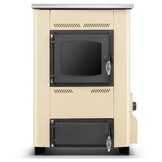 CV houtkachel met kookplaat - 15 kW - TEMY ES 15 - beige