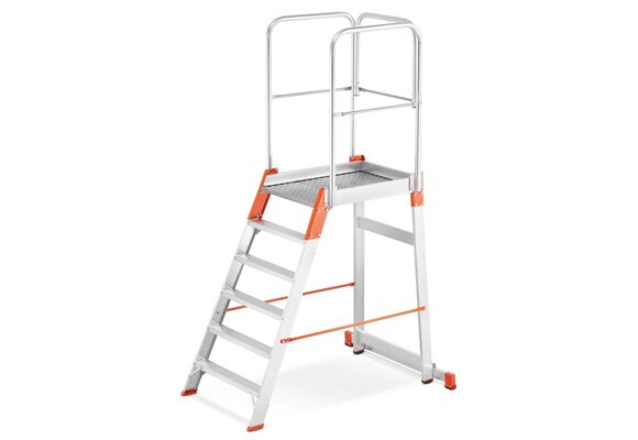 Bordestrap - 5 treden + platform - werkhoogte 3,29 m