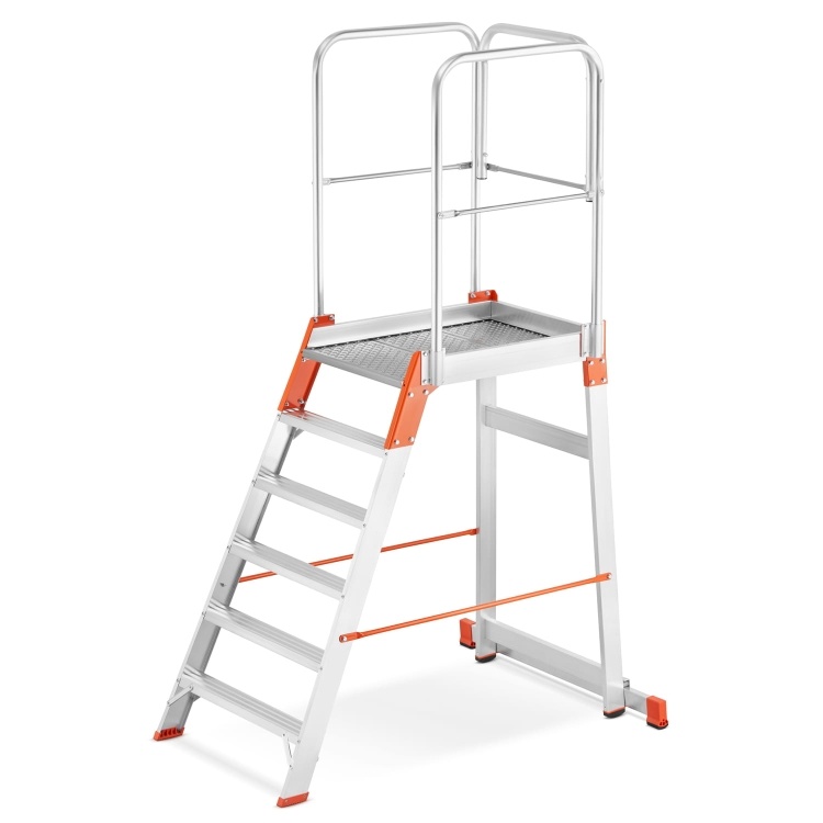Bordestrap - 5 treden + platform - werkhoogte 3,29 m