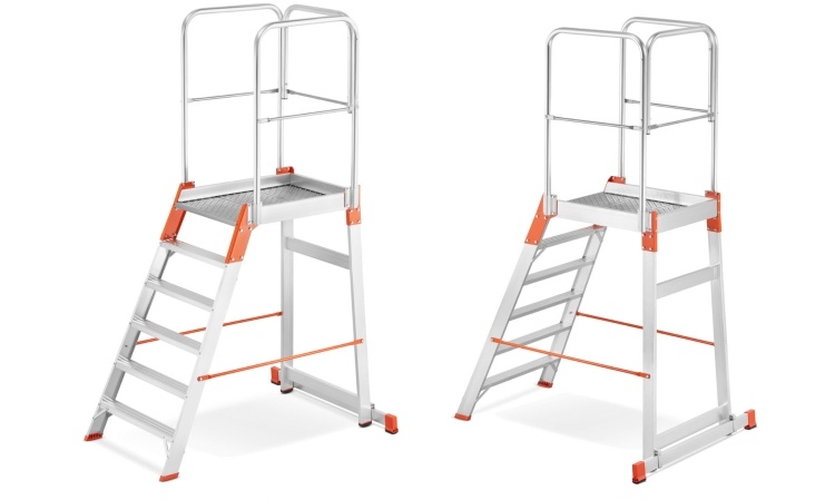 Bordestrap - 5 treden + platform - werkhoogte 3,29 m