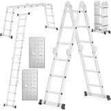 Multifunctionele Scharnierladder 4x3 met Werkplatform | 150 kg