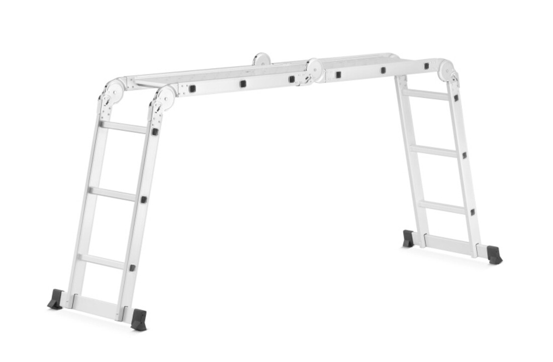 Multifunctionele Scharnierladder 4x3 met Werkplatform | 150 kg