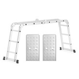 Multifunctionele Scharnierladder 4x3 met Werkplatform | 150 kg