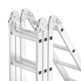 Multifunctionele Scharnierladder 4x3 met Werkplatform | 150 kg