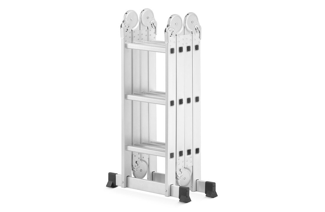 Multifunctionele Scharnierladder 4x3 met Werkplatform | 150 kg