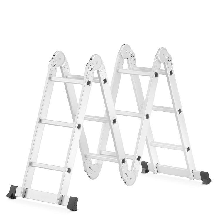 Multifunctionele Scharnierladder 4x3 met Werkplatform | 150 kg