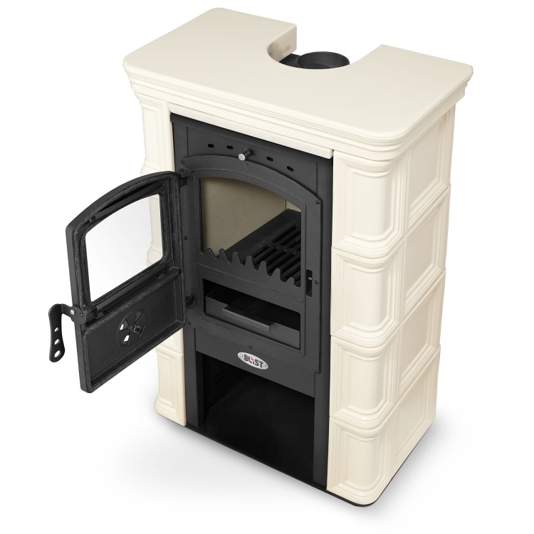 Kachel ELBE Cappuccino 12 kW van HIGHER met keramische tegels