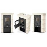 Kachel ELBE Cappuccino 12 kW van HIGHER met keramische tegels