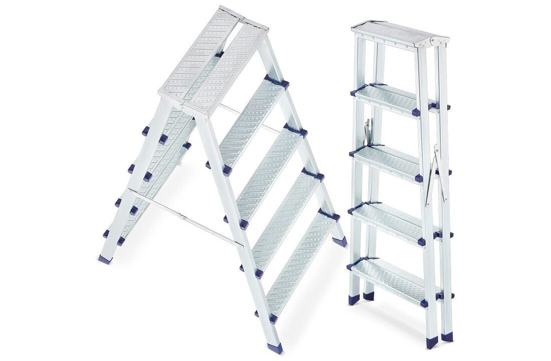 HIGHER tweedelige huisladder 2x5 treden - max. 125 kg