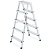 HIGHER tweedelige huisladder 2x5 treden - max. 125 kg