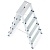HIGHER tweedelige huisladder 2x5 treden - max. 125 kg