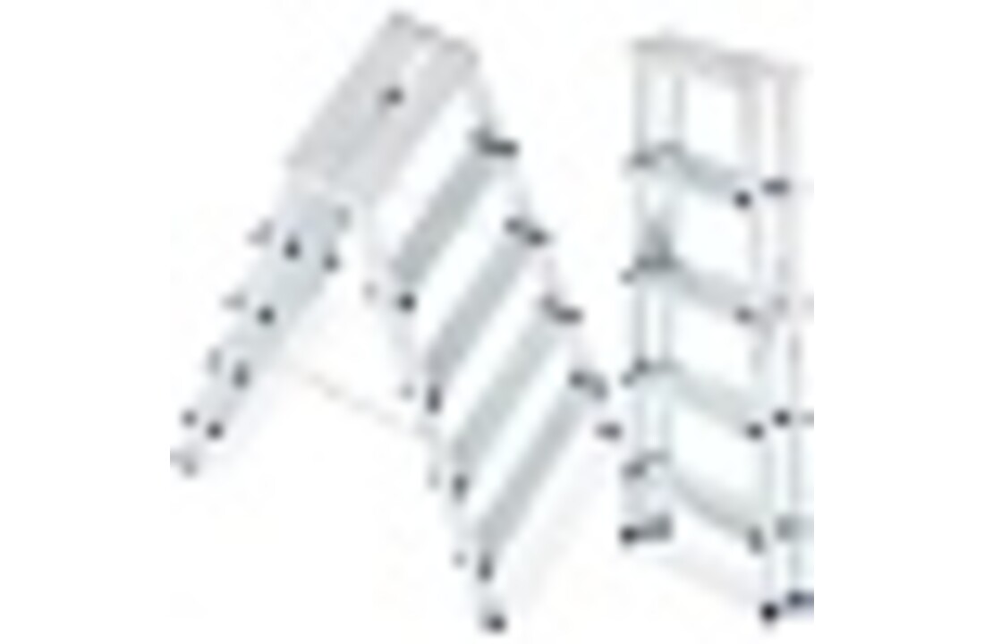 HIGHER tweedelige huisladder 2x5 treden - max. 125 kg