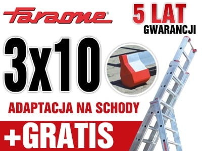 Faraone Aluminium Ladder 3x10 8m - Adaptatie op trappen