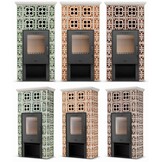 Tegelkachel - houtkachel - 10 kW - Jasmijn Grande II - groen