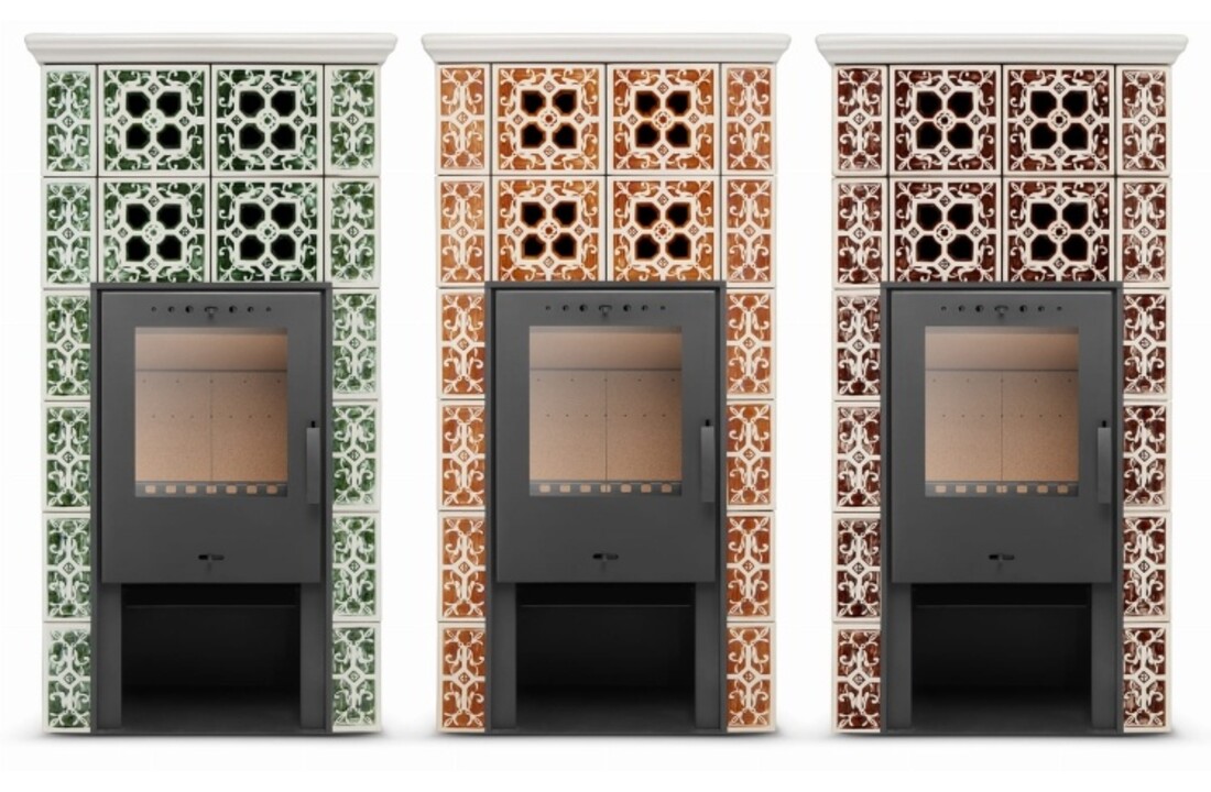 Tegelkachel - houtkachel - 10 kW - Jasmijn Grande II - groen