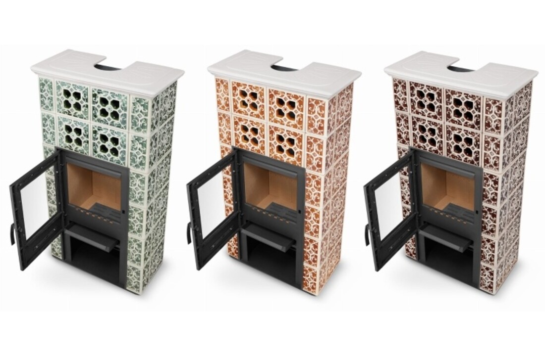 Tegelkachel - houtkachel - 10 kW - Jasmijn Grande II - groen