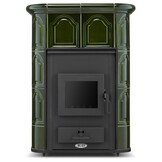 CV houtkachel - tegelkachel met watermantel - 14 kW - groen